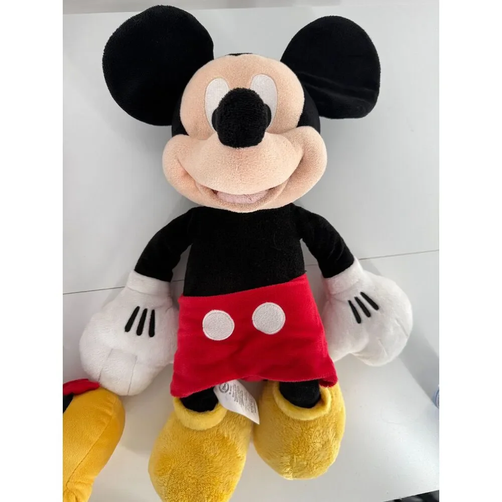 Disney Mickey Minnie Mouse Plush Set 2 Stuffed Toys Disney Store - Picture 7 of 11